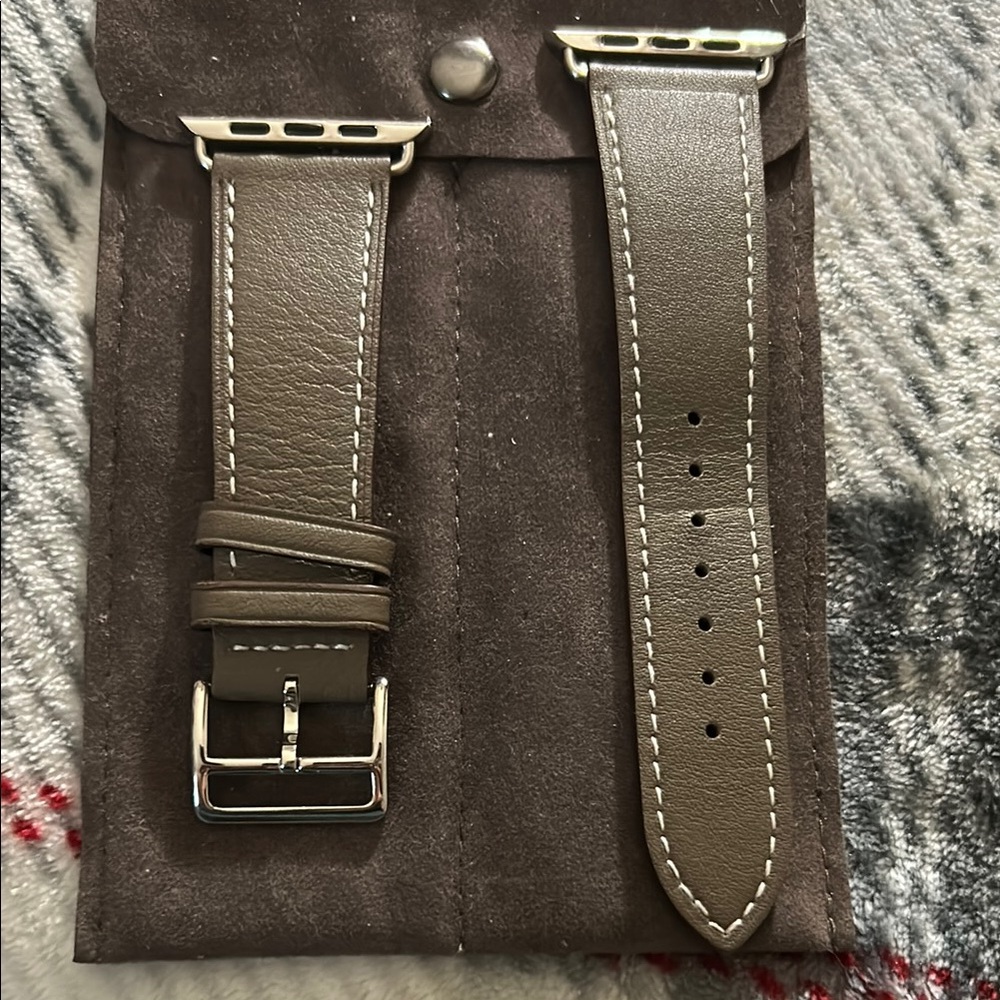 Brown Leather Watch Band